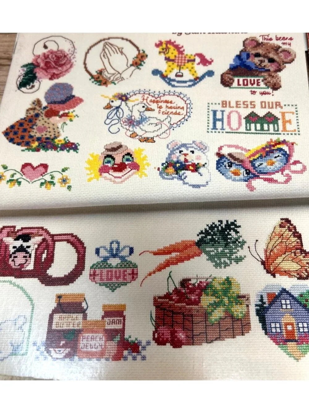 Cross Stitch Pattern Lot Of 4  50 Designs Floral Monograms & Alphabet Styles